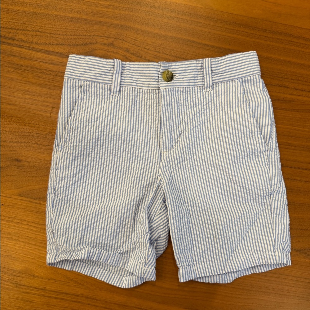 Janie and Jack seersucker shorts size 5